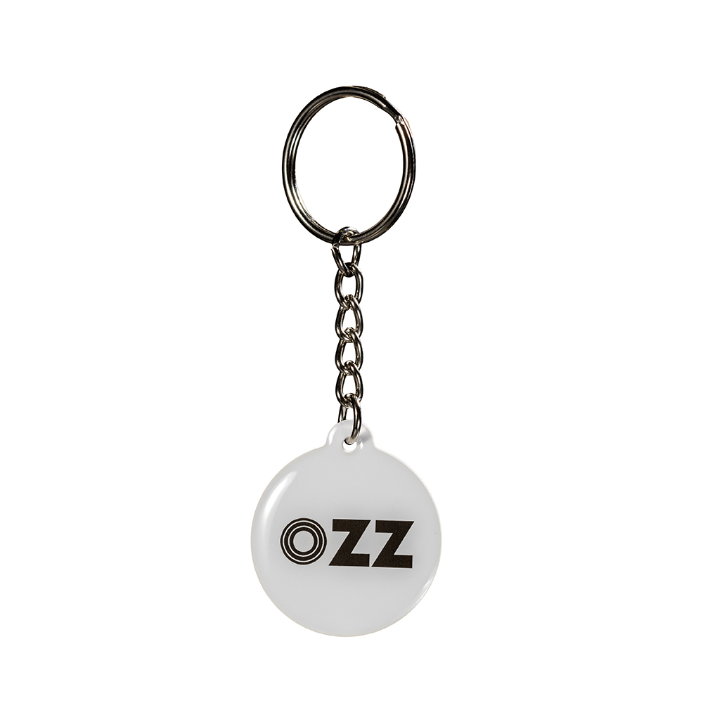 White OZZ Keychain smart business card chip NFC White OZZ Keychain smart business card chip NFC