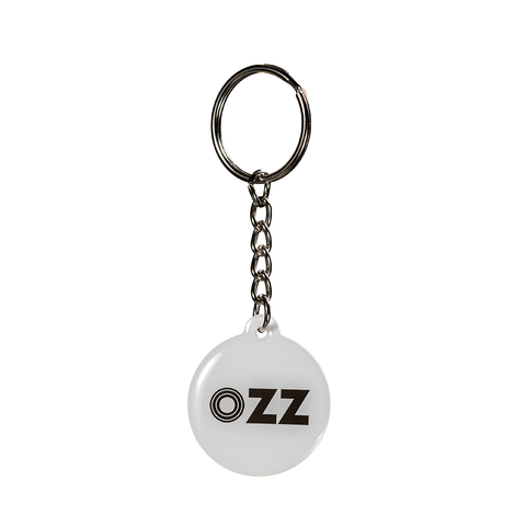 White OZZ Keychain smart business card chip NFC White OZZ Keychain smart business card chip NFC